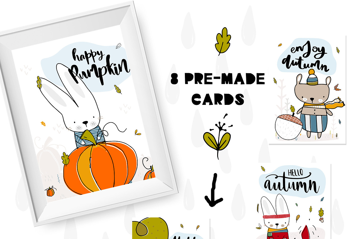 Hello autumn. Vector pack, an Animal Illustration by Alyonka_lis (Photo 2 of 7)