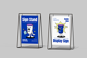 Sign Stand Mockup, an Advertising Mockup by Permadi Creative (Thumbnail 4 of 5)