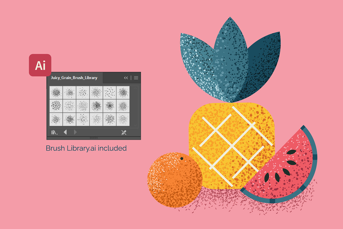 18 Shader Brushes for Illustrator, a Brush Add-On by IuliiaSavko (Photo 6 of 8)