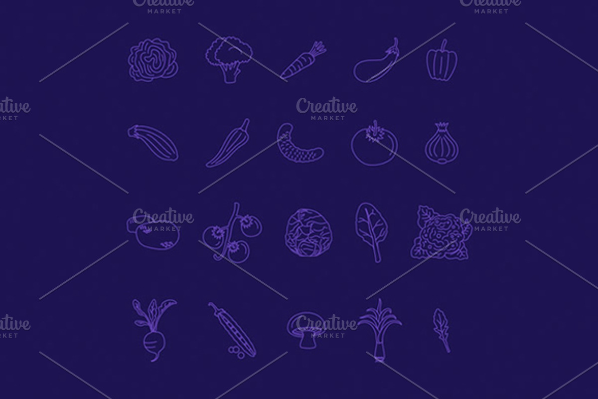 20 fresh vegetable icons for $5, an Icon by Babic Goran (Photo 3 of 3)