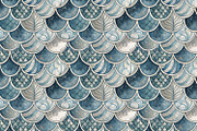Seamless Pattern Set Marine Fantasy, a Pattern Graphic by Designs by Helen Trupak (Thumbnail 1 of 8)