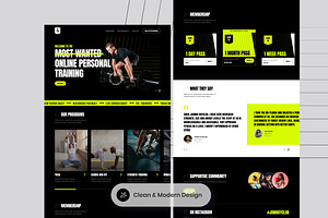 Online Fitness Web Template