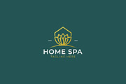 Home Spa Logo Lotus Flower Gold, a Branding & Logo Template by Signatoro (Thumbnail 2 of 2)