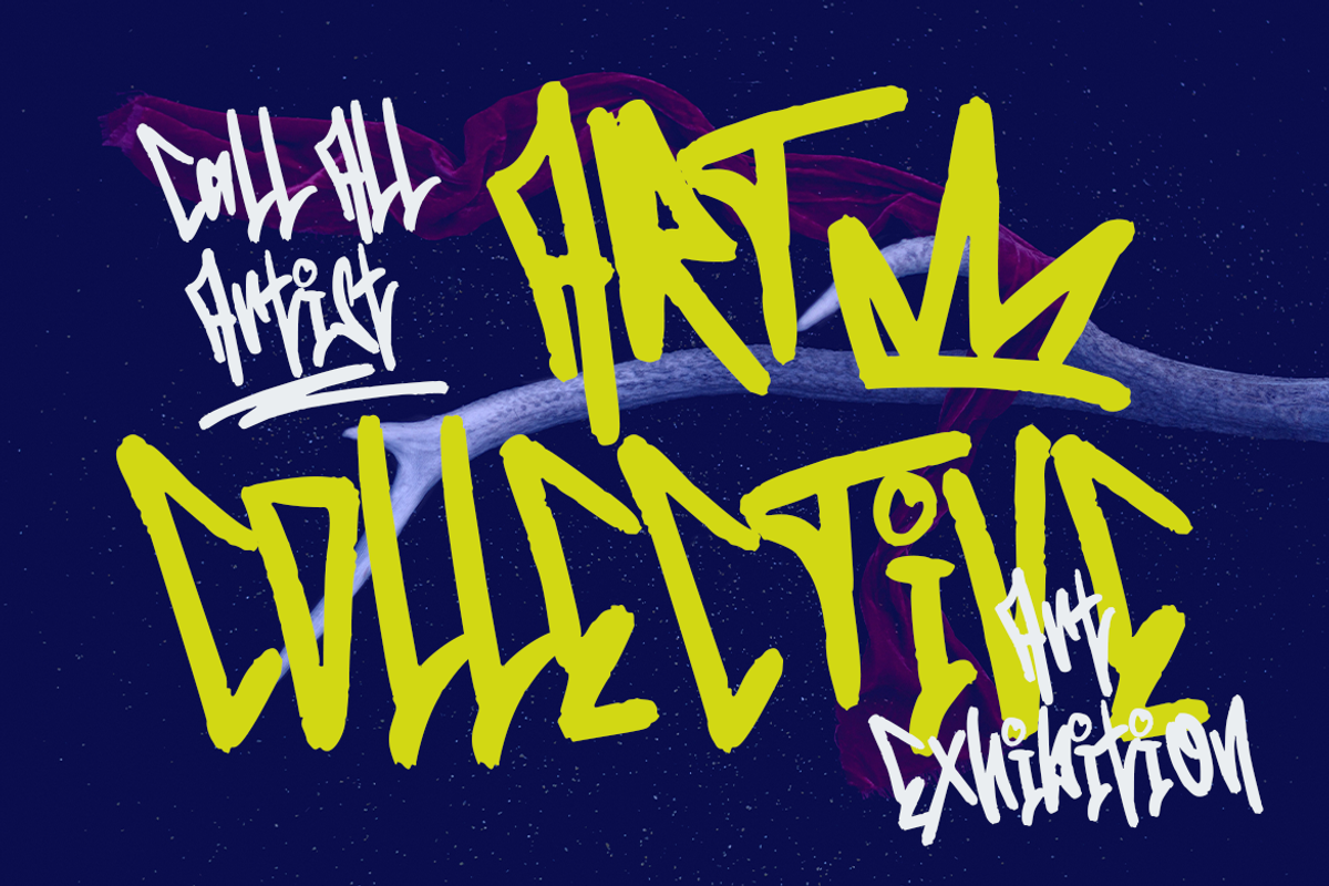 Edcosmic | An Urban Art Font, a Script Font by Colllab Studio (Photo 2 of 17)