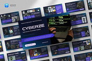 Cyber Security Keynote Template, a Presentation Template by fluffstudio (Thumbnail 1 of 4)