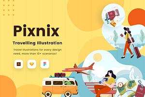 Pixnix - Travel illustration Bunddle