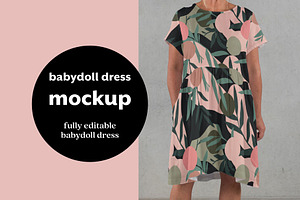 Babydoll Dress Mockup