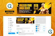 Gym Fitness Social Media Template, a Social Media Template by Geelator Studio (Thumbnail 5 of 6)