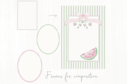 One in a Melon - watermelon and bows, an Illustration by Lolytop Studio (Thumbnail 4 of 6)