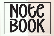 Note Book | Script Font