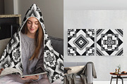 Black White Native American Pattern, a Pattern Graphic by PPEthnicDecorPattern (Thumbnail 4 of 10)
