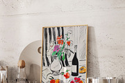 MODERN WALL ART GALLERY mixed prints, a Background Graphic by alenaganzhela (Thumbnail 9 of 11)