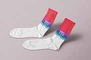 Socks Mockup, a Product Mockup by PixelVoyager (Thumbnail 5 of 6)