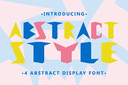 Abstract Style - 4 Abstract Display, a Font by PutraCetol Studio (Thumbnail 1 of 11)