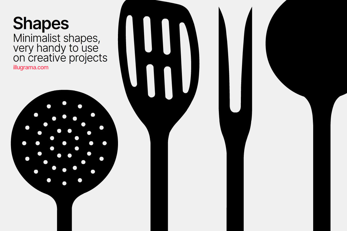 Kitchen Utensils - Modern Graphics, a Food Illustration by illugrama (Photo 5 of 16)