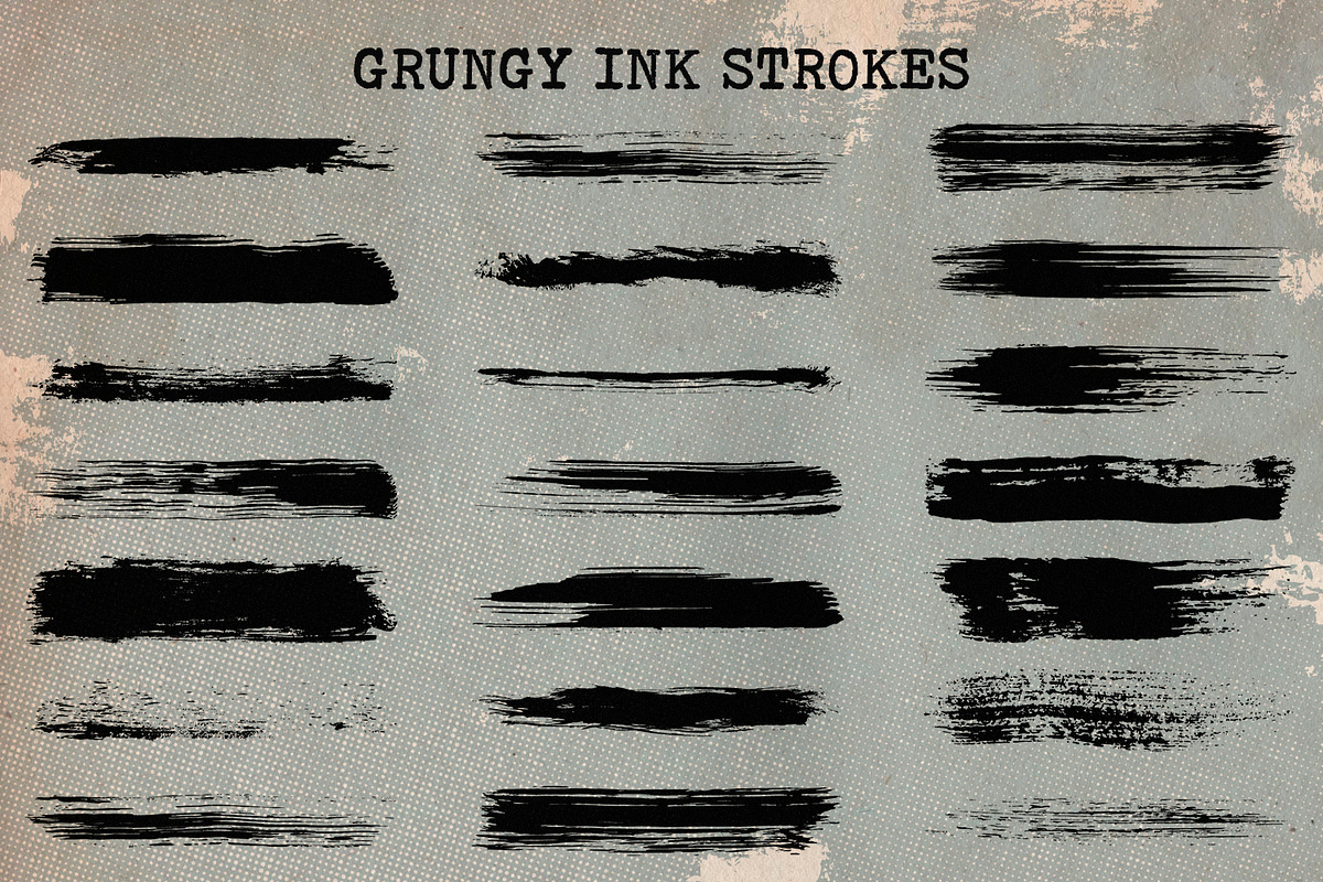 80 Dry Ink Illustrator Brushes preview 2