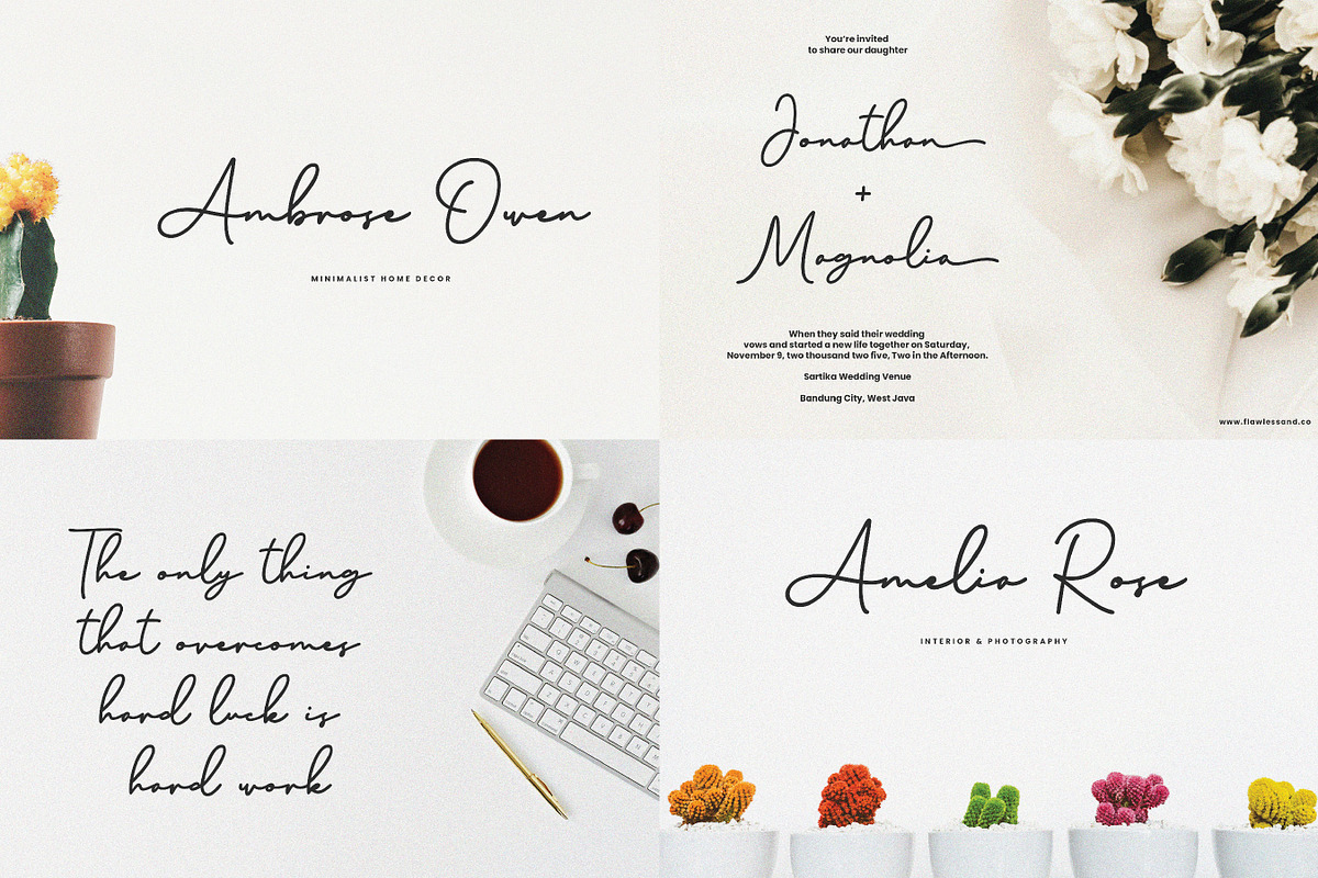Modern Script Font Bundle, a Script Font by Flawless And Co (Photo 5 of 11)
