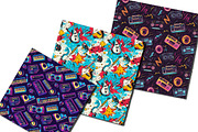 Retro Pop Art Fun Vintage Tech Music, a Pattern Graphic by Rose Art (Thumbnail 3 of 4)