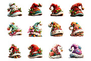 Whimsical Christmas Santa Hat, a Seasonal Illustration by fashionaddict (Thumbnail 2 of 4)