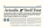 Actualis - Serif Font Family, a Serif Font by Artistic & Unique (Thumbnail 7 of 15)