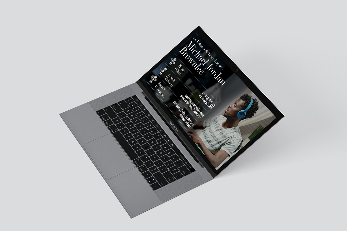 Folded Business Card - Software, a Business Card Template by TheFeture (Photo 4 of 5)