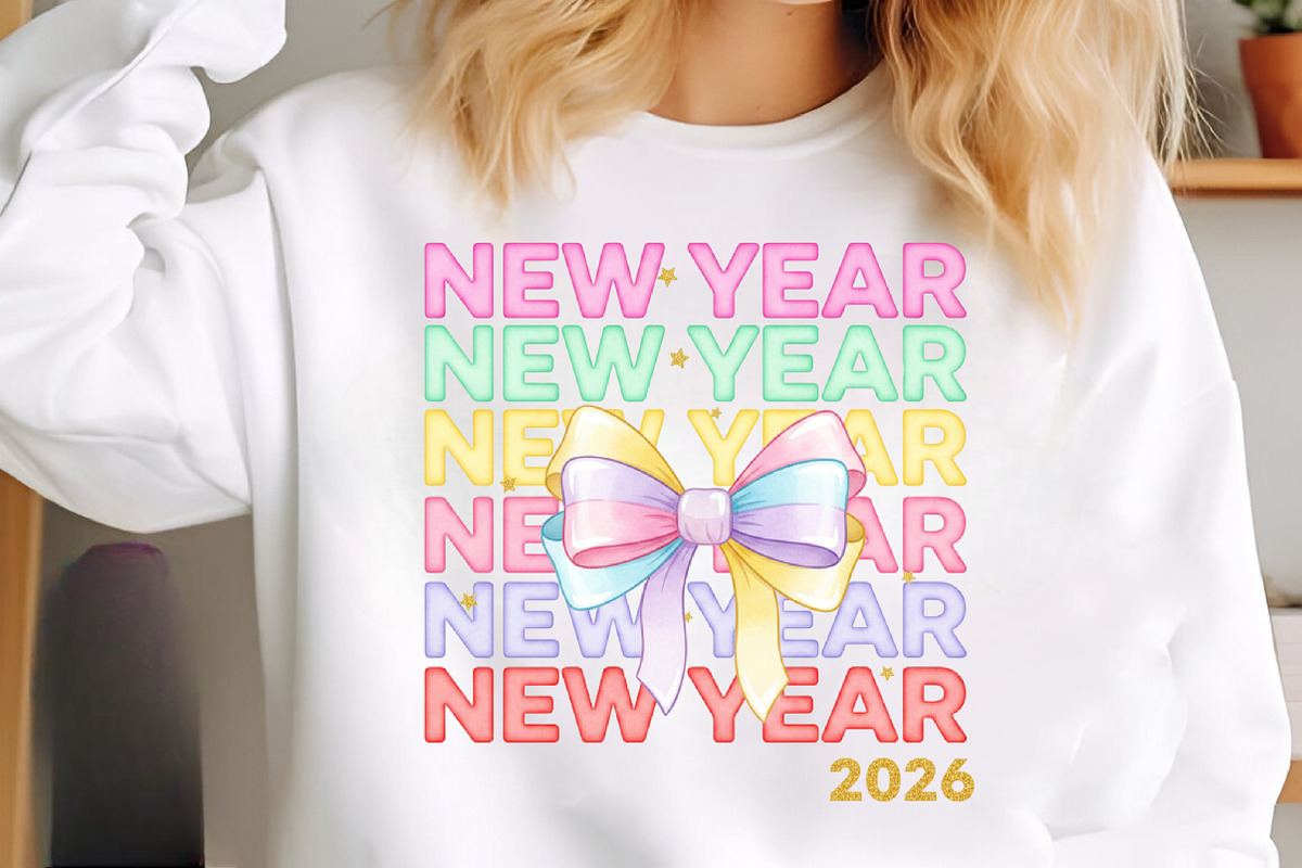 New Year Coquette Bow Png, an Illustration by SinaCreation (Photo 5 of 11)