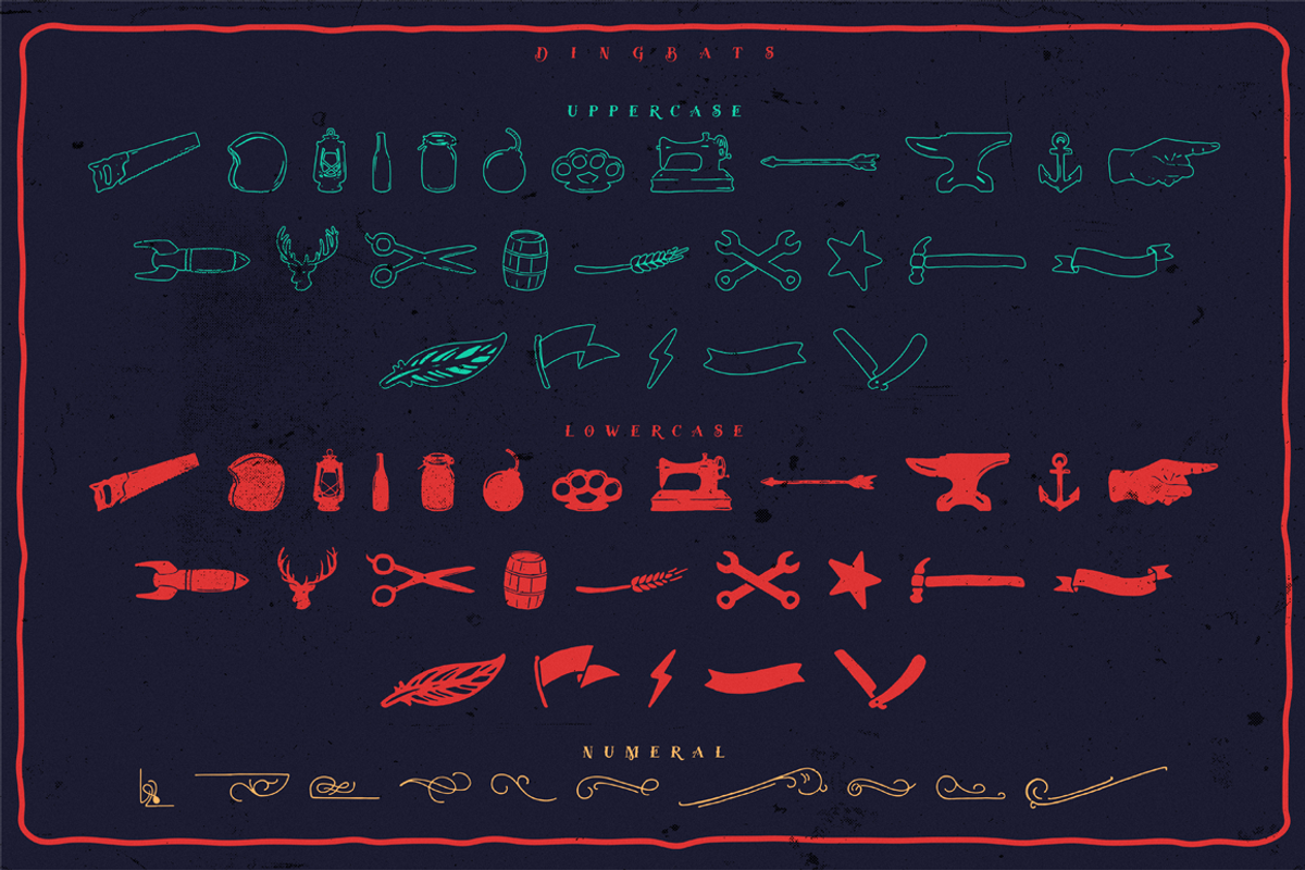 Tervia Font Family preview 4