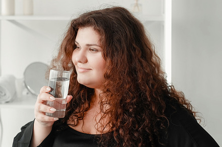 Water diet weight loss hydration woman with glass, a Person Photo by Photo Drive Studio