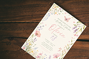 Wildflower Floral Birthday Invite, an Invitation Template by heynomi (Thumbnail 9 of 19)