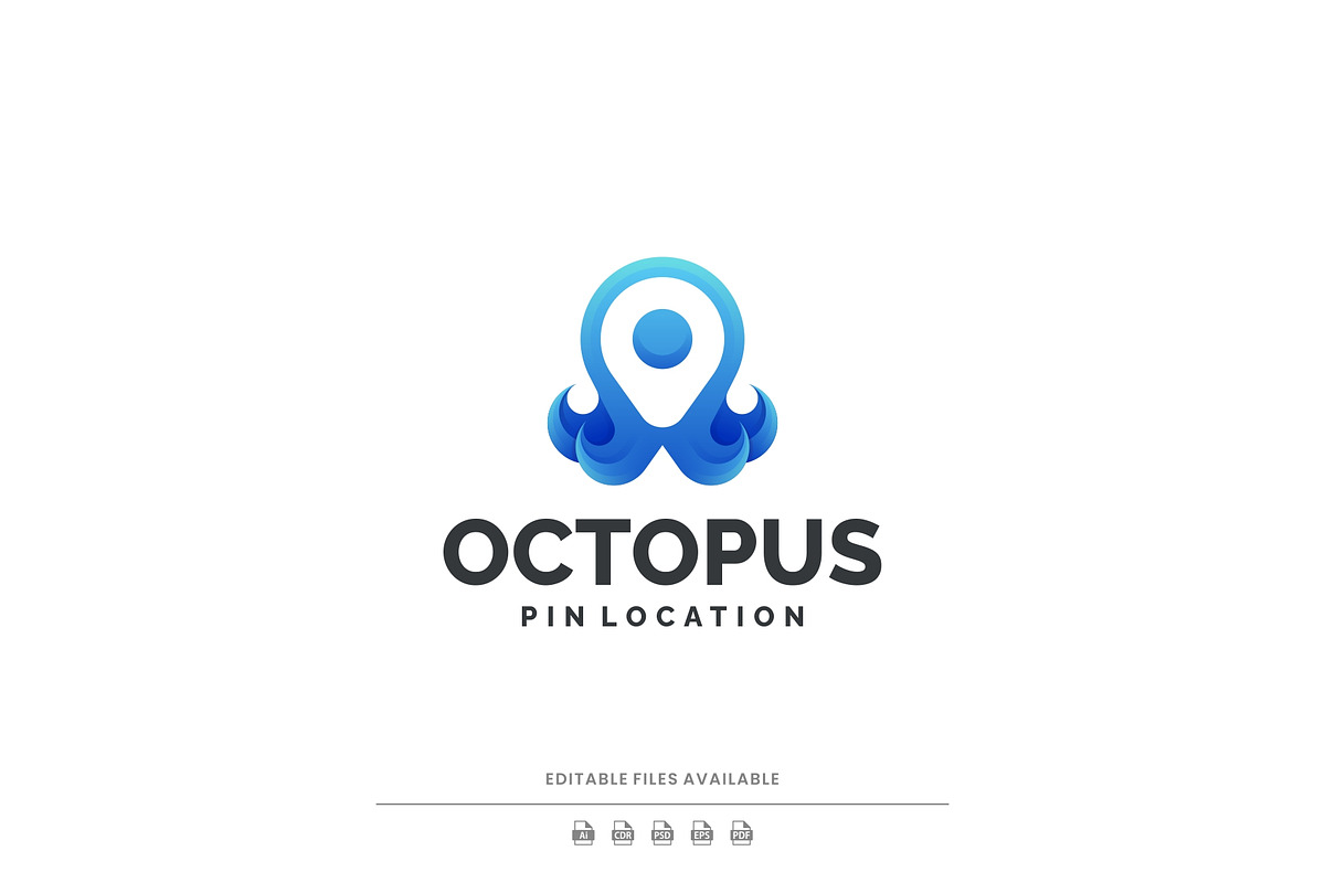 Modern Gradient Octopus Logo Design, a Branding & Logo Template by Artnivora.Std (Photo 1 of 4)