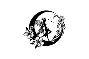 vintage Magical Fairy Moon Set, an Object Graphic by jahid234 (Thumbnail 5 of 13)