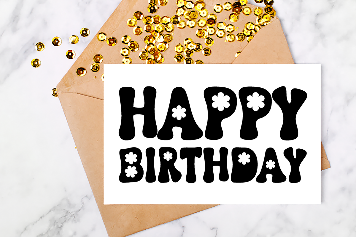 HAPPY DAYS Retro Flower Font, a Font by Blush Font Co. (Photo 7 of 7)