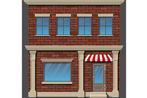 Vector shop icon, an Object Illustration by piter.goskov