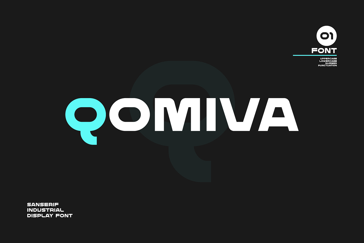 Qomiva Font, a Sans Serif Font by albert_kalingga (Photo 1 of 5)