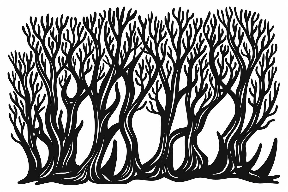 Tree Pattern Laser Cut Vector Set, an Illustration by BIPLOB EXPERT (Photo 2 of 9)