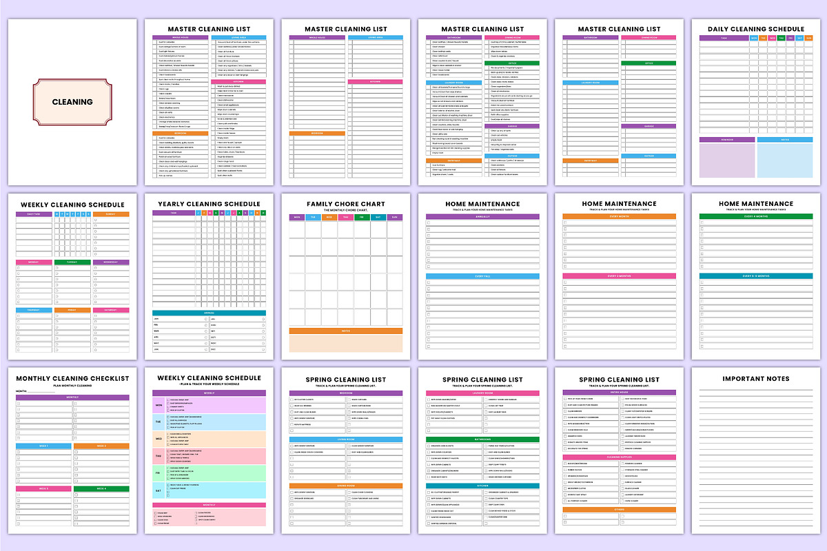 Ultimate 2026 ADHD Life Organizer, a Stationery Template by Mustafiz (Photo 4 of 10)