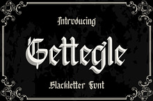 Gettegle Blackletter Font