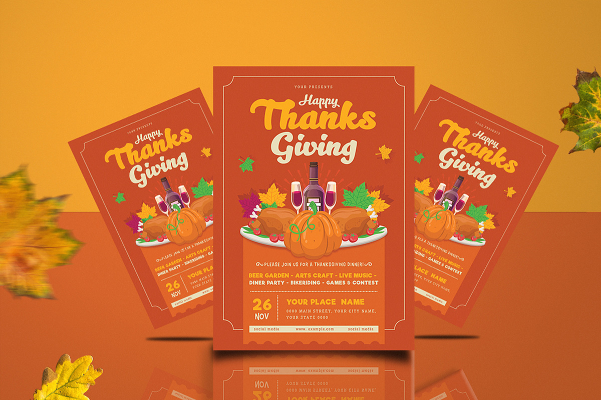 Thanksgiving Flyer, a Flyer Template by Totem Design Studio (Photo 5 of 5)