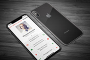 iPhone X Business Card, a Business Card Template by TheFeture (Thumbnail 1 of 6)