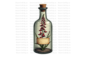 Apothecary Jars, a Decorative Illustration by Bloom Craft Creations