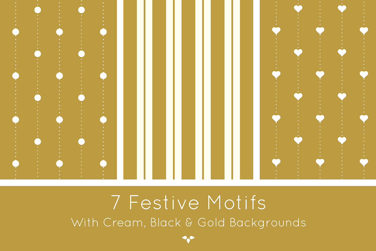 Festive Gold Patterns, a Pattern Graphic by HMJS Designs (Photo 6 of 7)