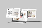 Laptop Screen Website Mockup, a Device Mockup by mahremdesign (Thumbnail 8 of 9)
