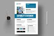Capability Statement Layout Template, a Stationery Template by MightyDesign (Thumbnail 1 of 8)