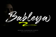 Bableya - Modern Handbrush Script, a Handwritten Font by Sealoung (Thumbnail 1 of 12)
