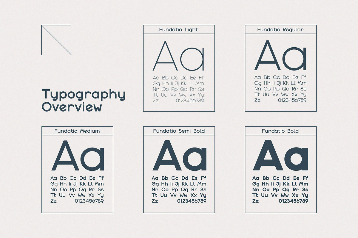 Fundatio Typeface, a Sans Serif Font by CuteDreamyDesign (Photo 10 of 10)