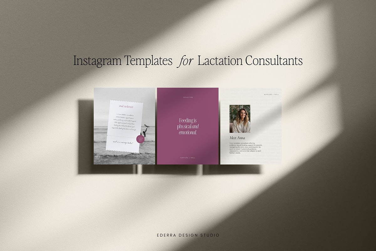 Lactation Consultant Templates, a Social Media Template by Ederra Design (Photo 1 of 7)