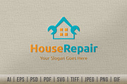 House Repair Logo, a Branding & Logo Template by Dotnpix (Thumbnail 1 of 5)