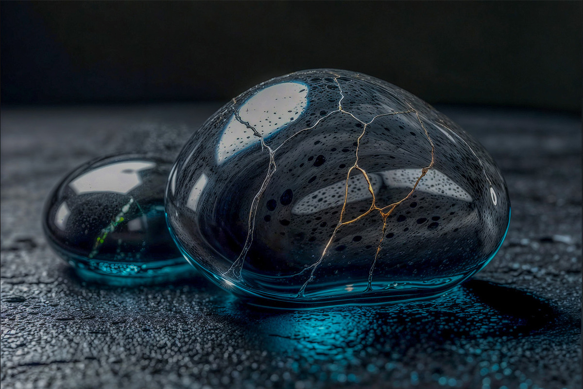 Futuristic Liquid Metal Backgrounds, an Object Illustration by StockVerse Creative (Photo 2 of 4)