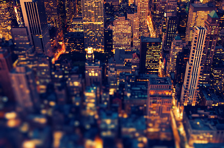 New York - Manhattan with soft focus