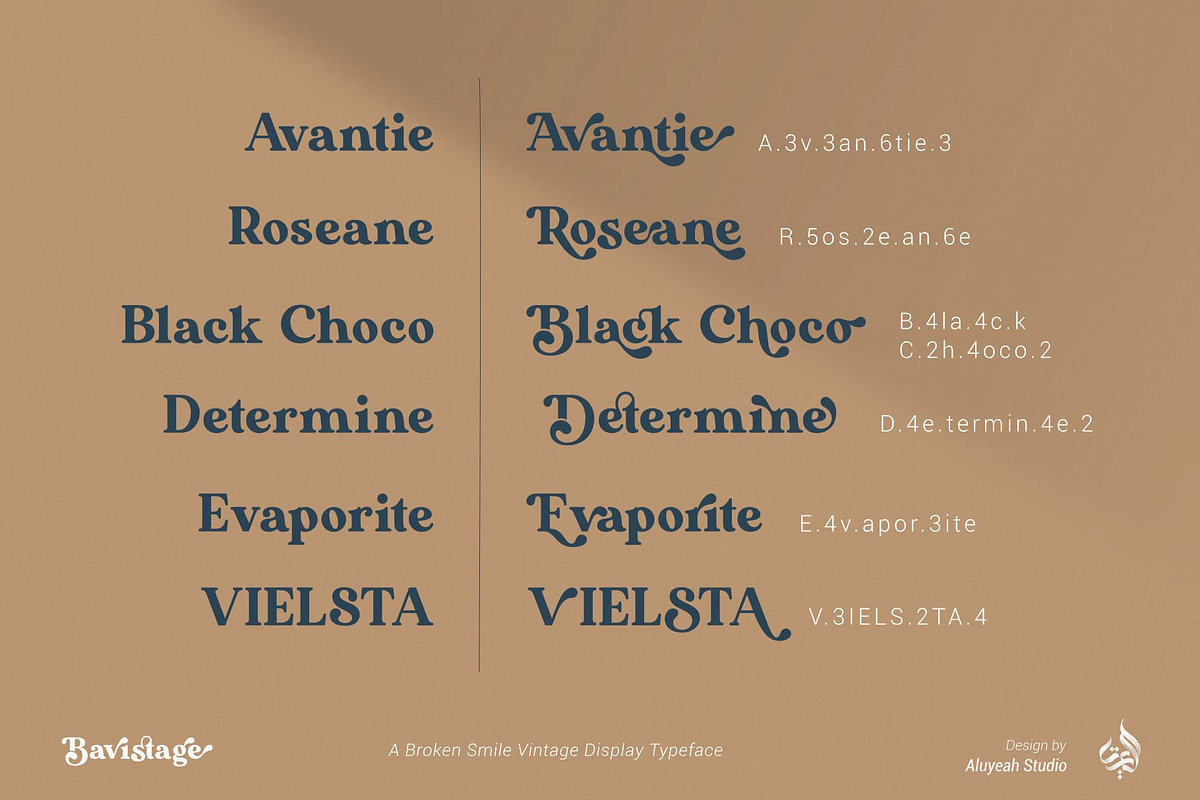 Bavistage, a Serif Font by Aluyeah Studio (Photo 14 of 15)